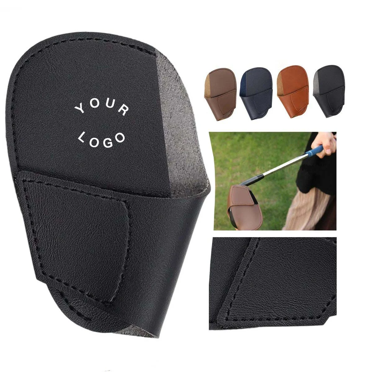 Classic Golf Club Head Cover in PU Leather 1