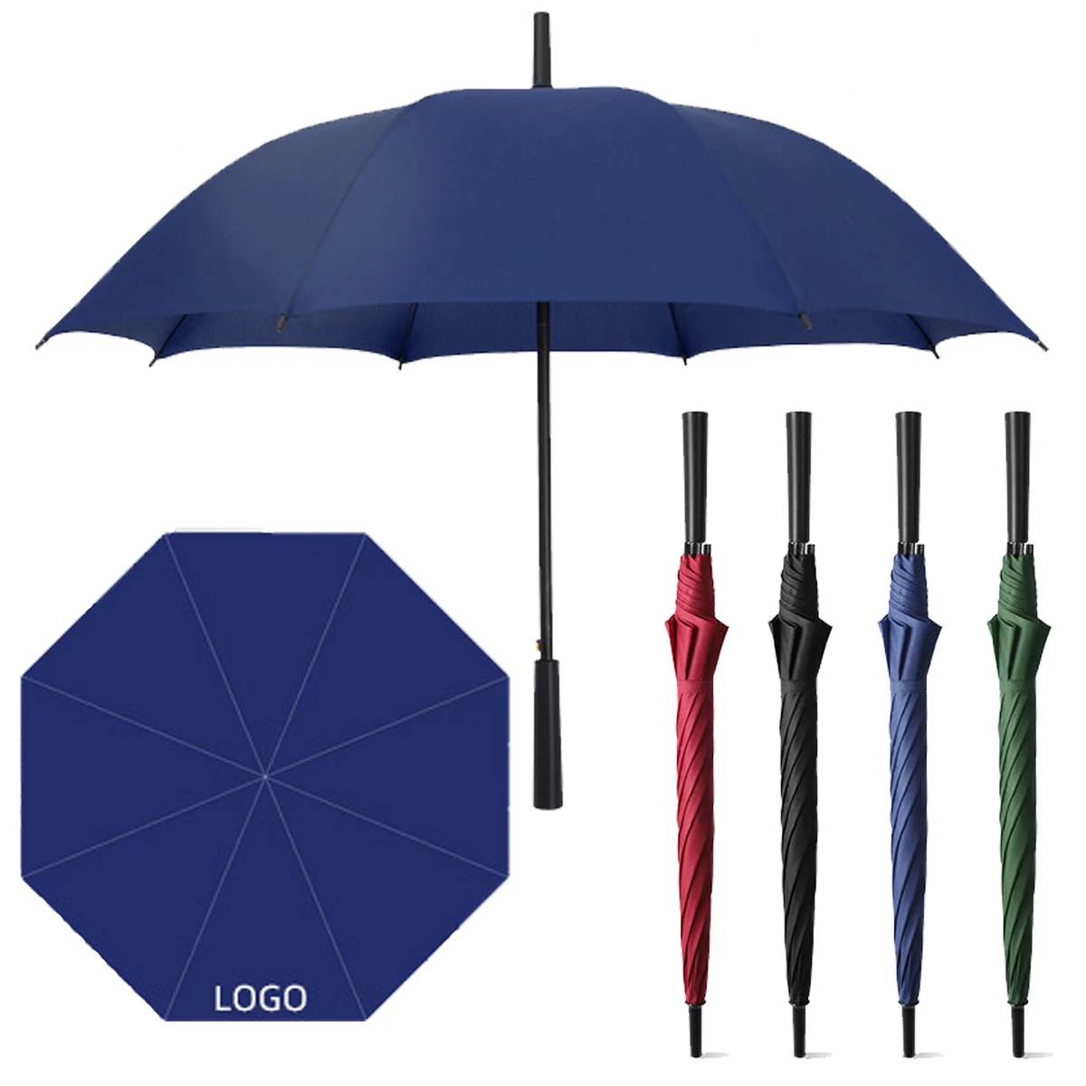 Windproof Waterproof Automatic Open Golf Umbrella 1