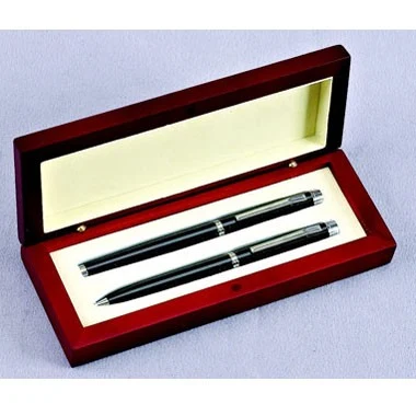 Rectangular Rosewood Pen Set 1
