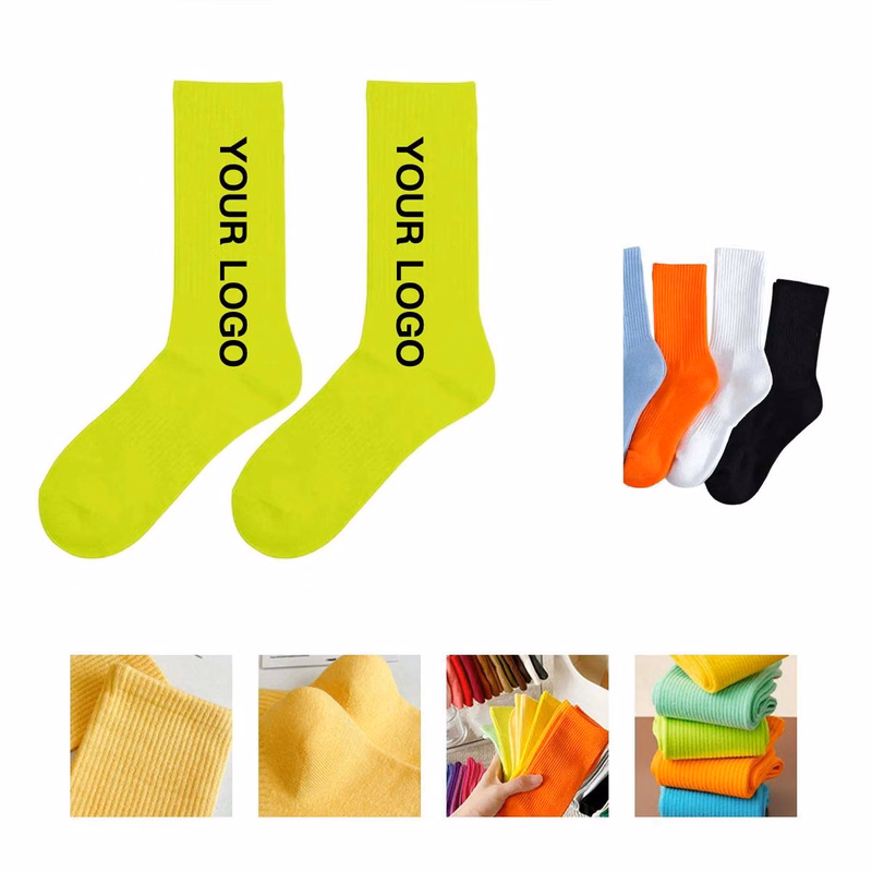 Cotton Long Socks Jacquard Pattern Breathable