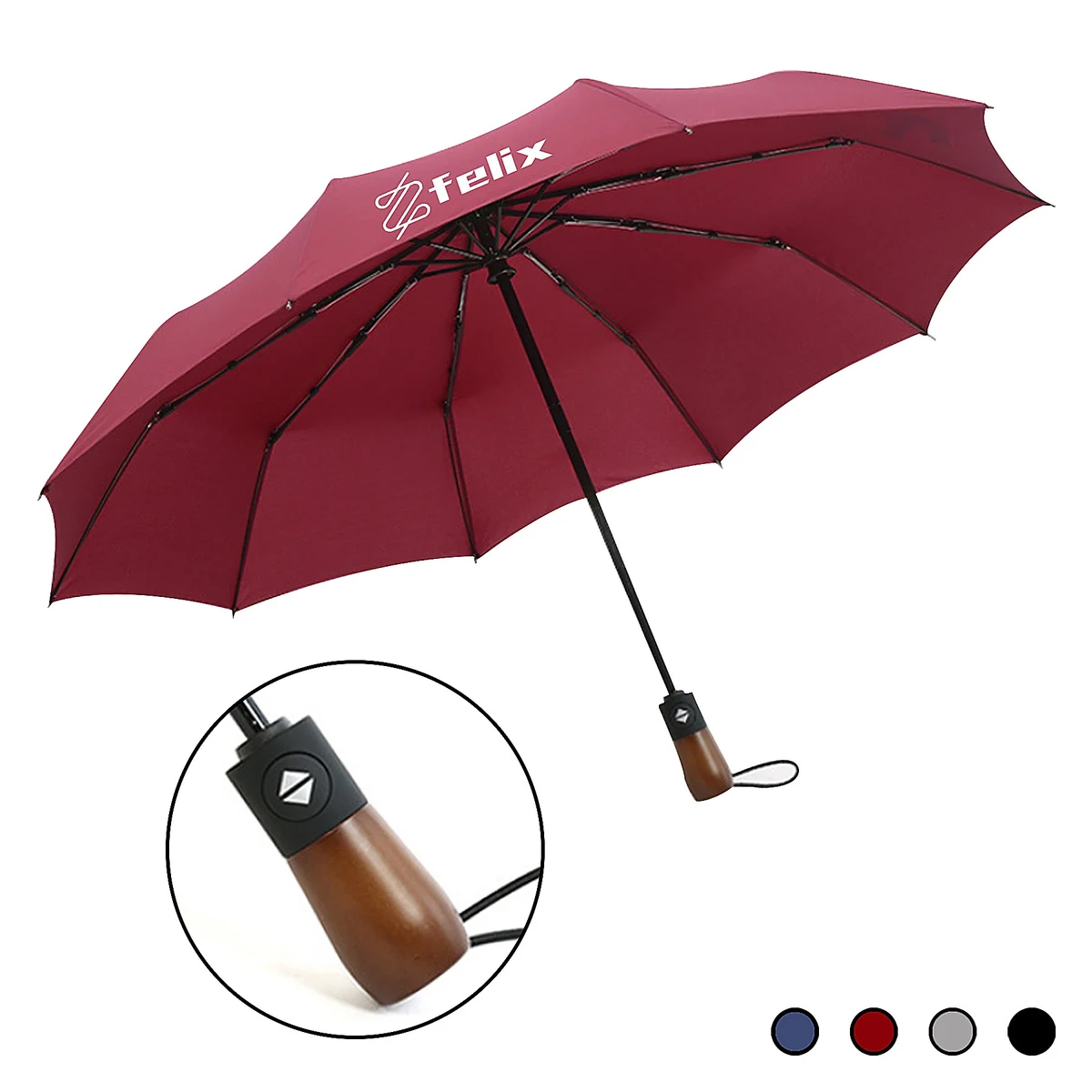 Travel Compact Auto Open/Close Folding Umbrella 1