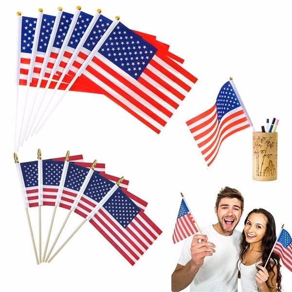 4"X6" Handheld Stick Usa Flag