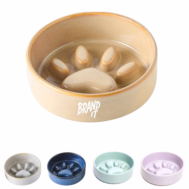 Ceramic Slow Food Pet Bowl