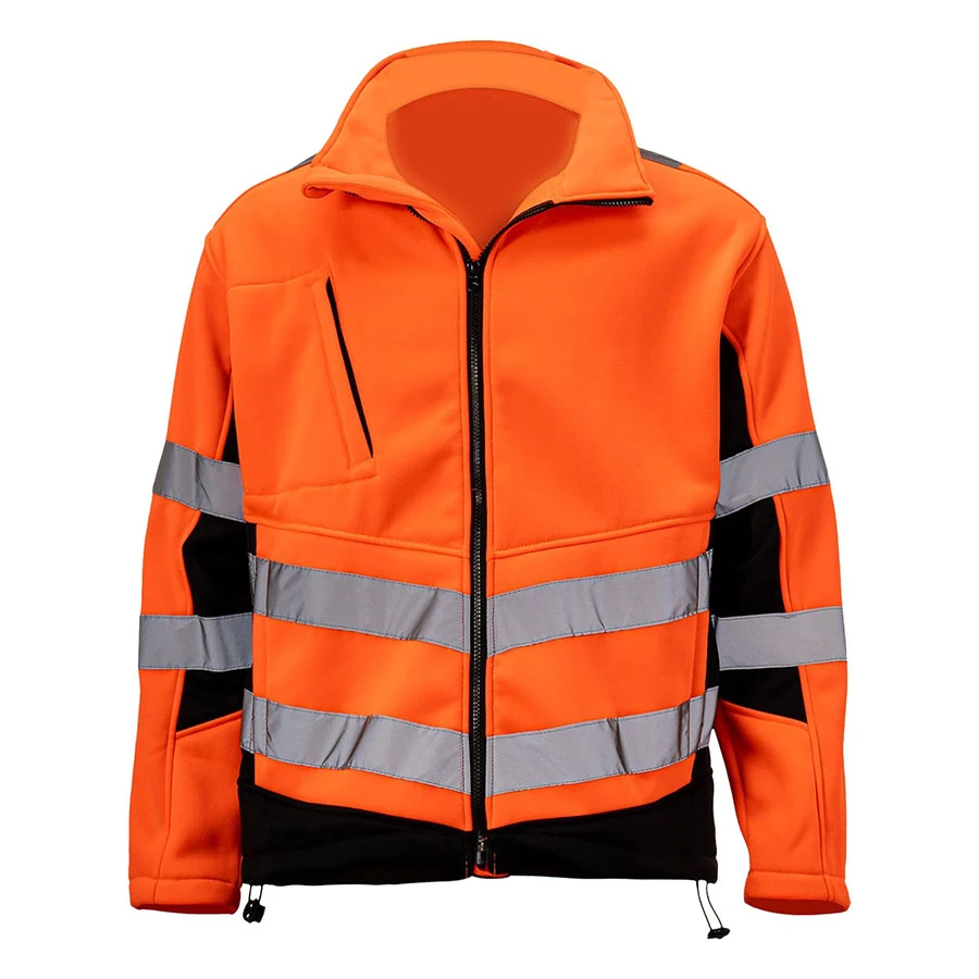 VISIPRO Reflective Safety Jacket with Black Trim - 280G Fleece - ANSI 107-2015 Class 3 1