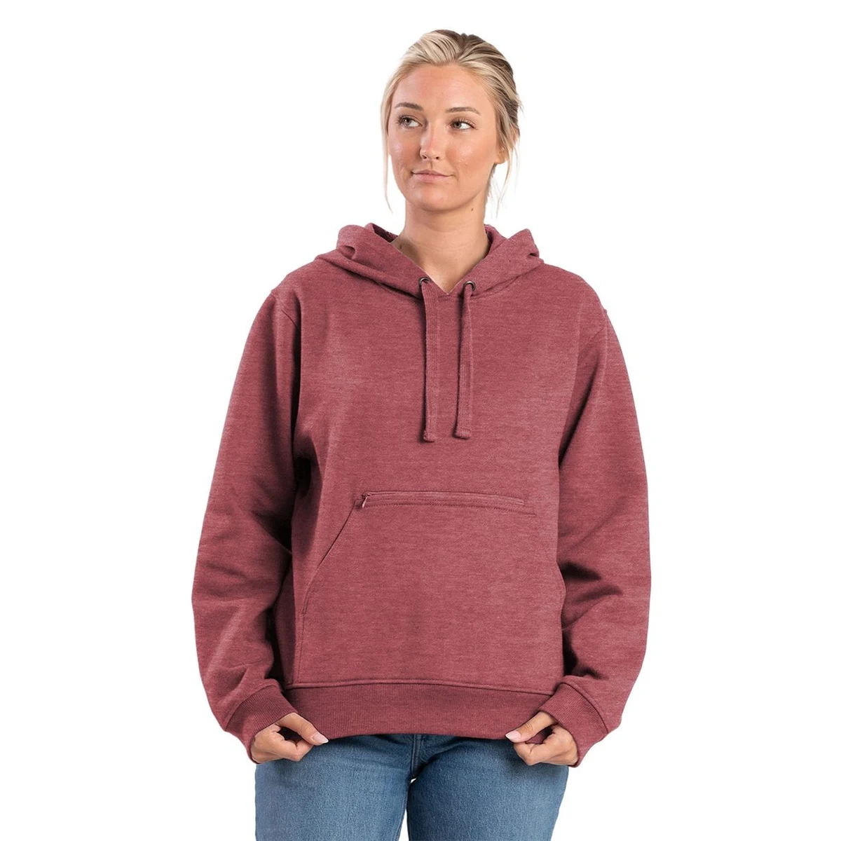 Women's Heritage Zippered Pocket Hooded Sweatshirt - WSP418 1