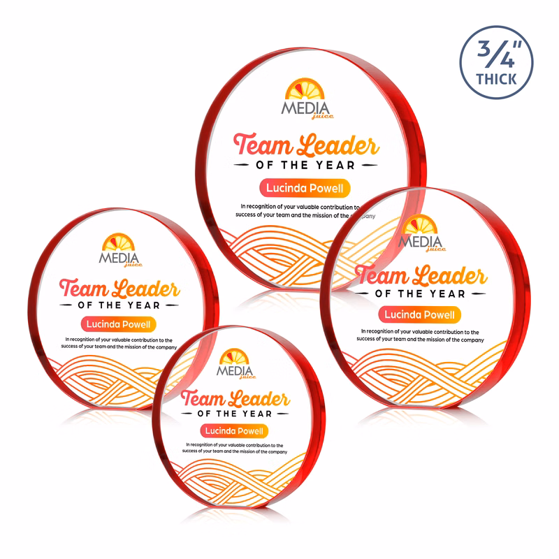 Gainsborough Circle VividPrint™ Award - Red