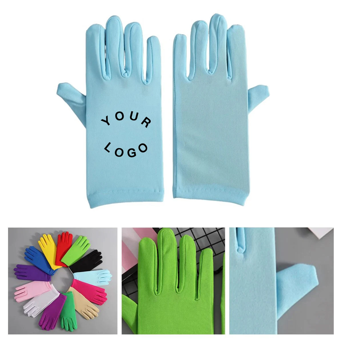 Polyester Formal Event Etiquette Gloves 1