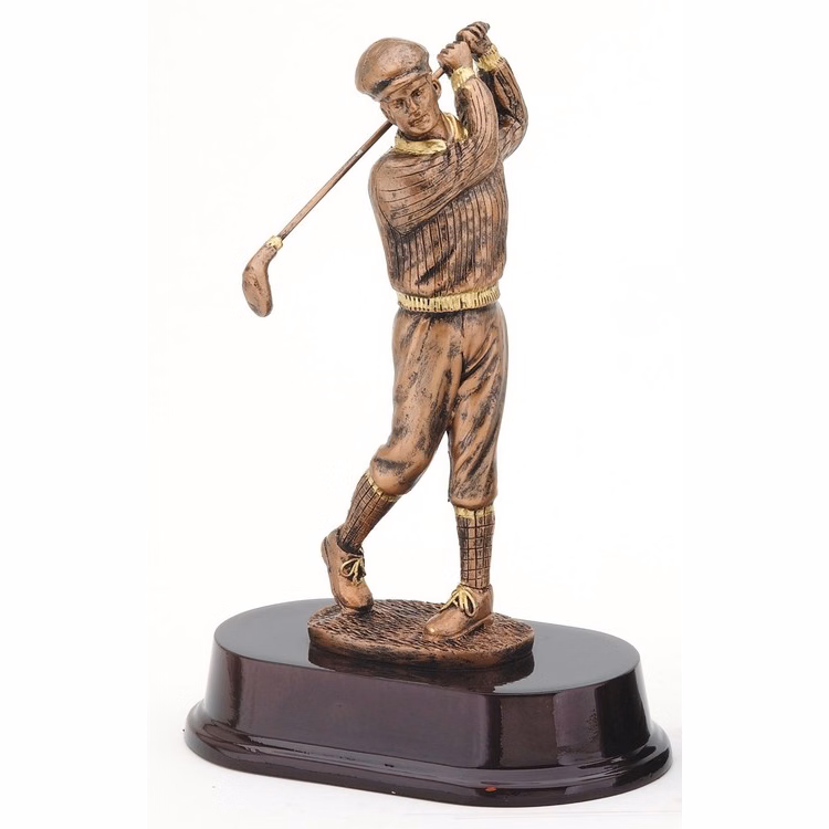 Golf, Male - Bronze Series Golf Resin, 8-1/2"