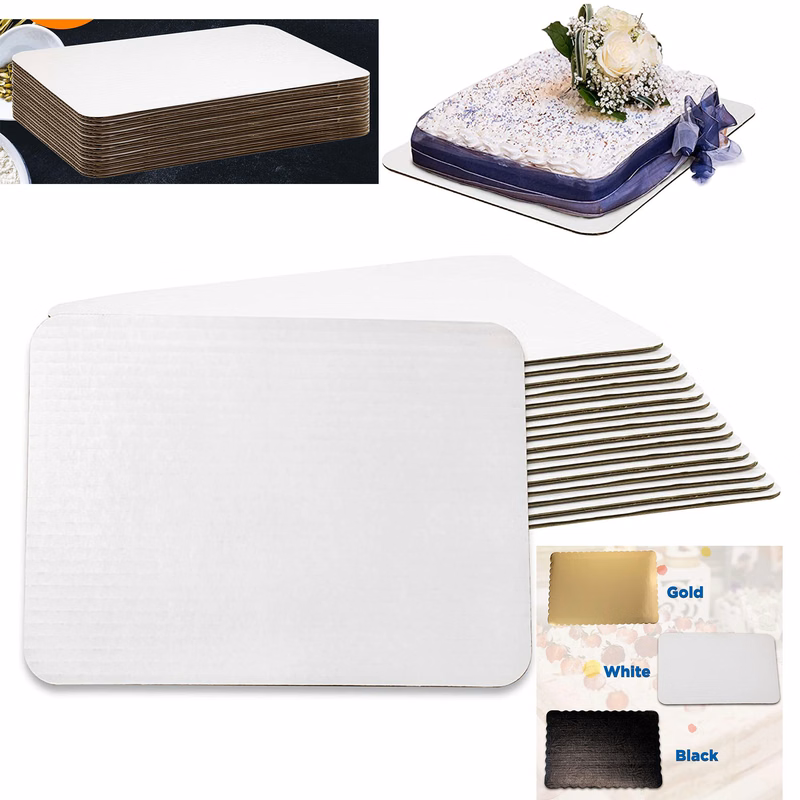 White Corrugated Cake Board