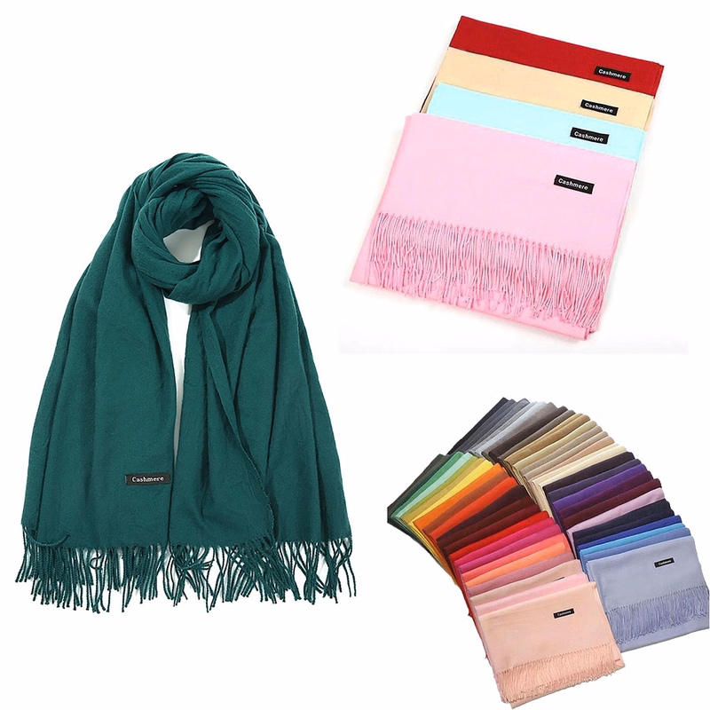 Cashmere Scarf With Fringes