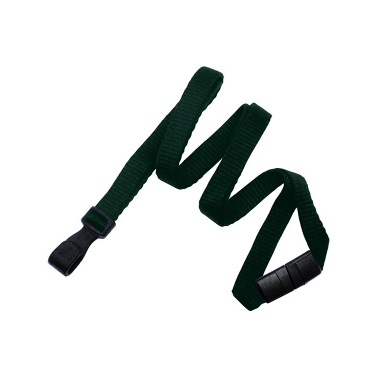 3/8" Bamboo Lanyard w/ Breakaway & "No-Twist" Wide Plastic Hook 1