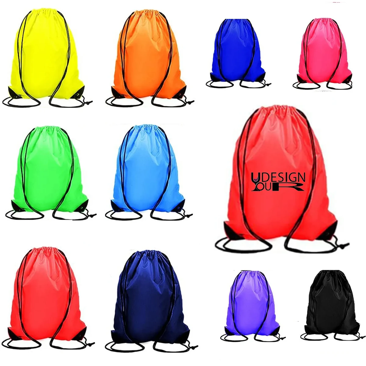 Polyester Backpack Draw String Back Bag 1