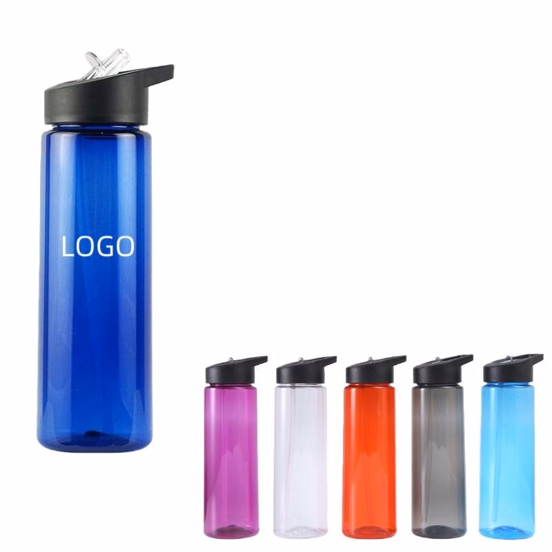 25 oz Plastic Water Bottle W/ Flip Lid