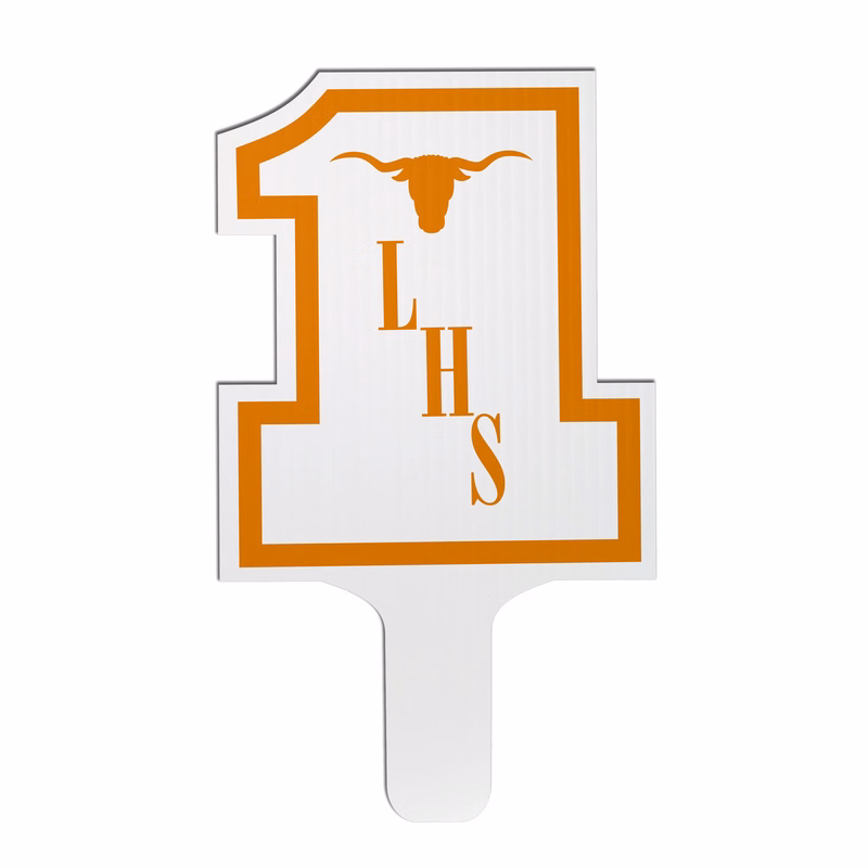 Number One Hand Fan, Screen Printed