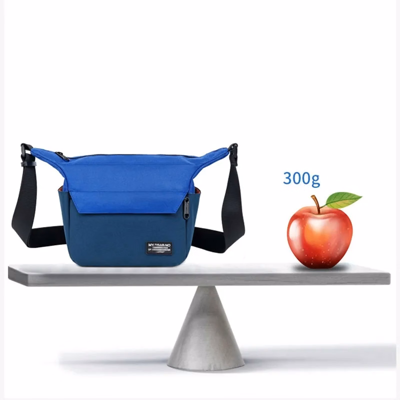 Color contrast waterproof shoulder casual bag