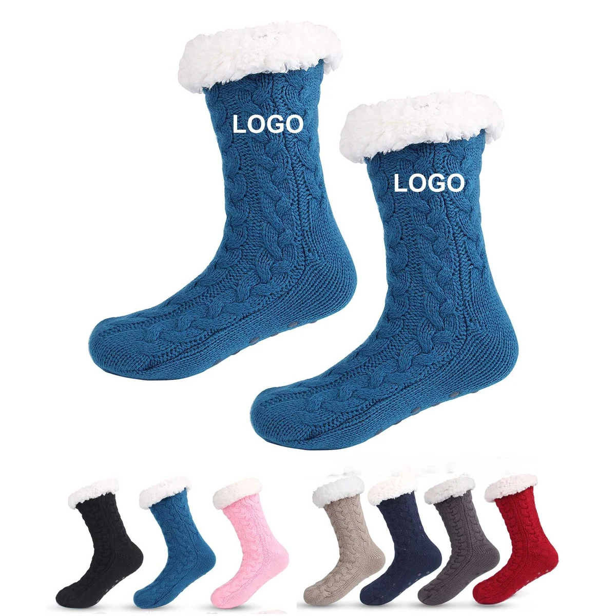 Anti Slip Warm Fuzzy Slipper Sock 1