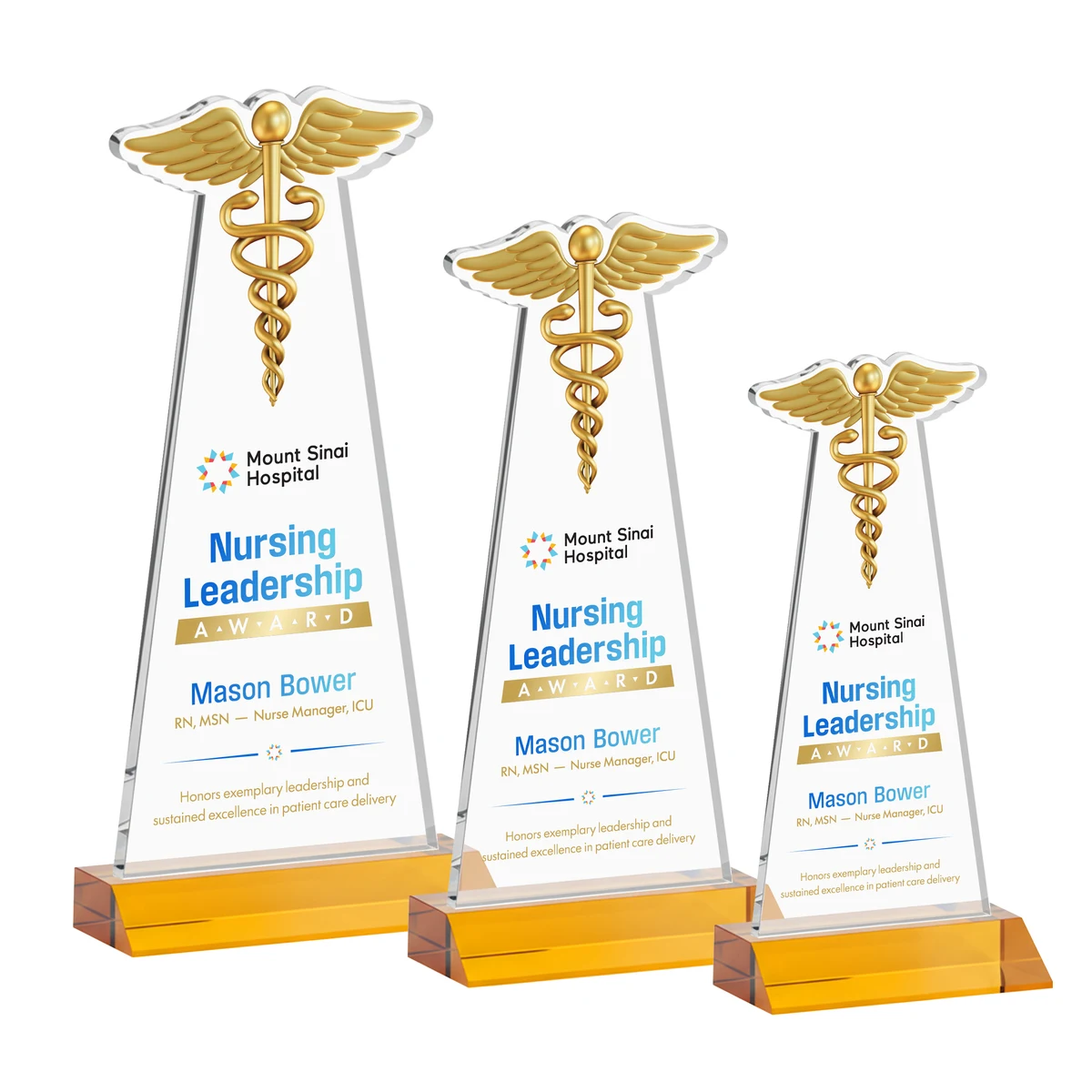 Caduceus VividPrint™ Award - Amber 1