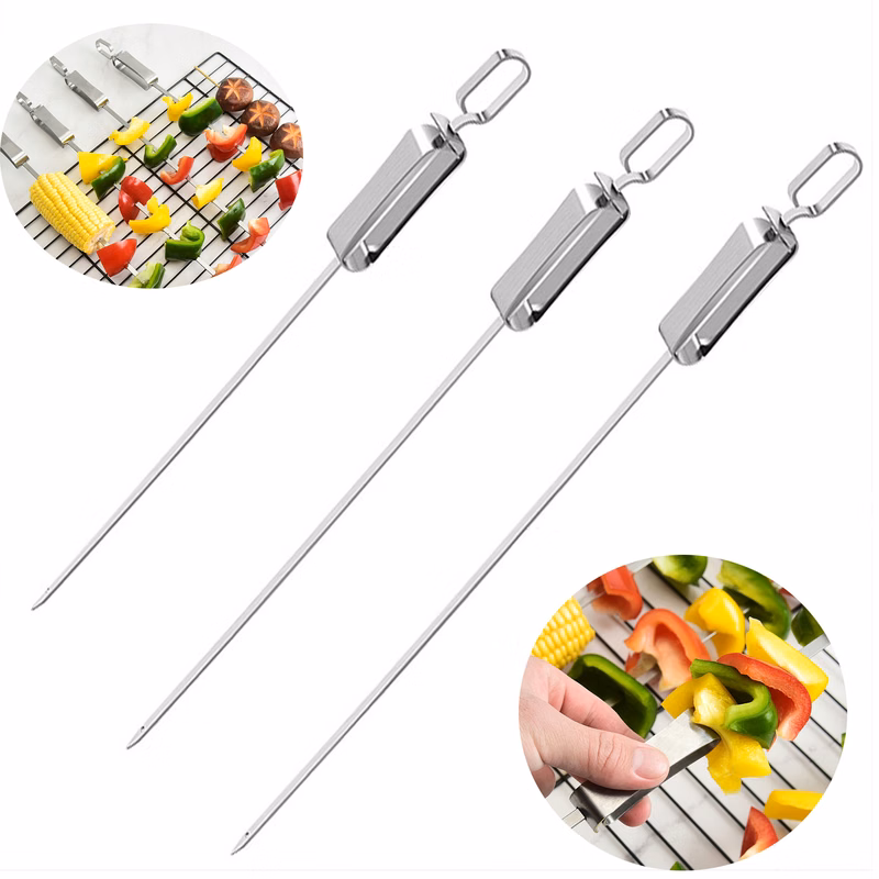 Stainless Steel Removable BBQ Skewer
