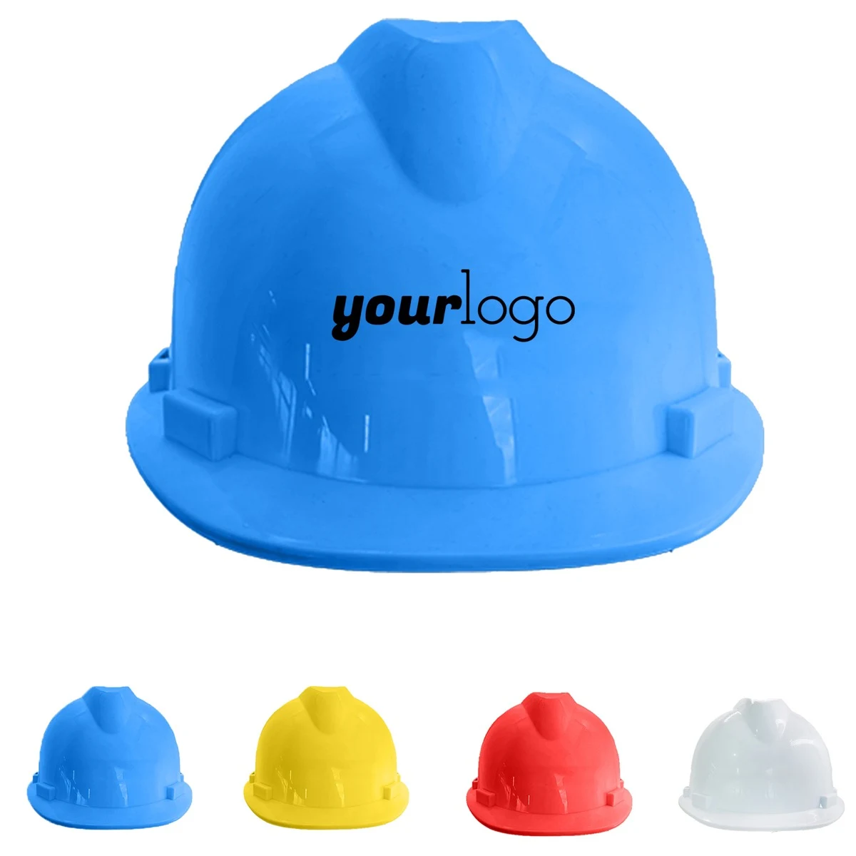 Full Brim Construction Hard Hat with Venting, Suspension, and 3D Adjustment 1