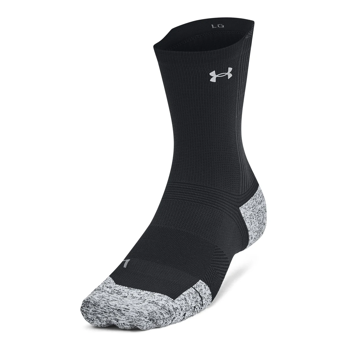 UA ArmourDry Run Cushion Unisex 3-Pack Mid-Crew Socks 1