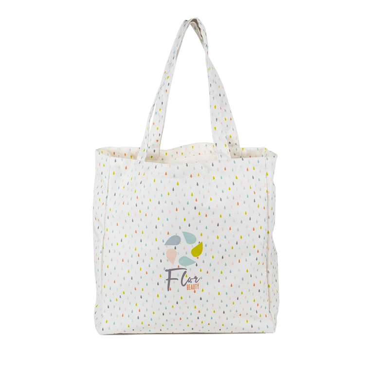 Medium Full Side Gusset Tote (16"H x 14"W x 5"D), custom tote bag with logo imprint 1