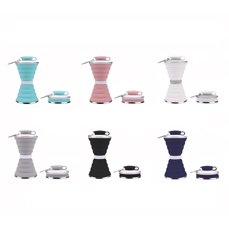 17 Ounce Silicone Folding Cup with Carabiner 1