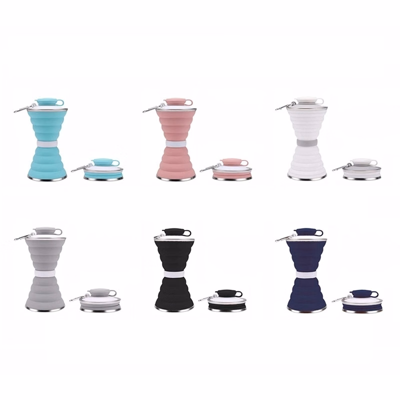 17 Ounce Silicone Folding Cup with Carabiner