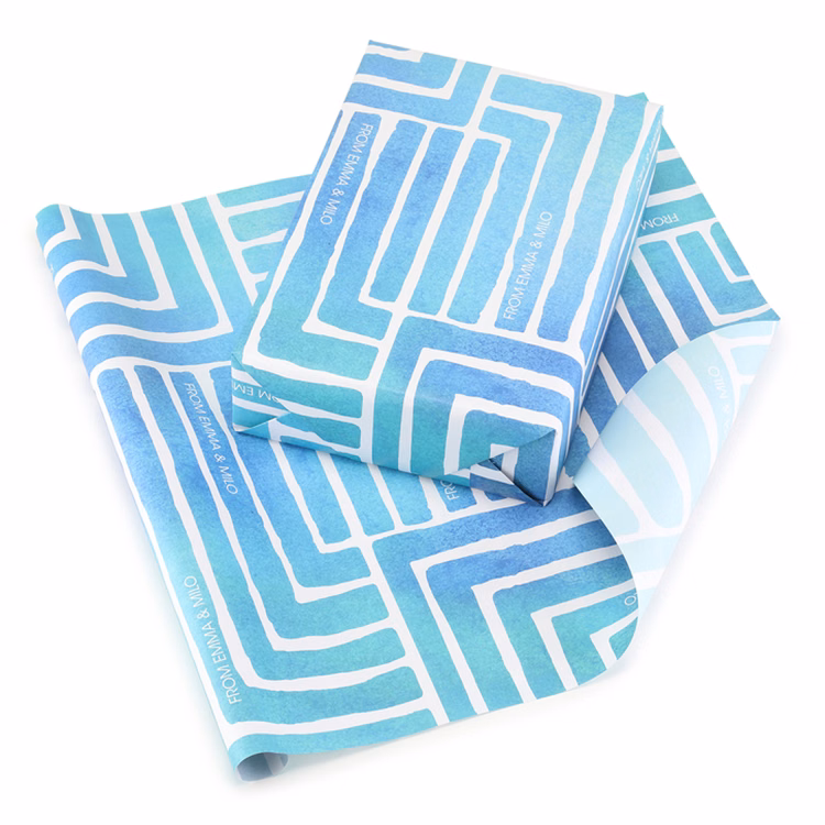 Painted Geo Reversible Wrapping Paper (28"x20")