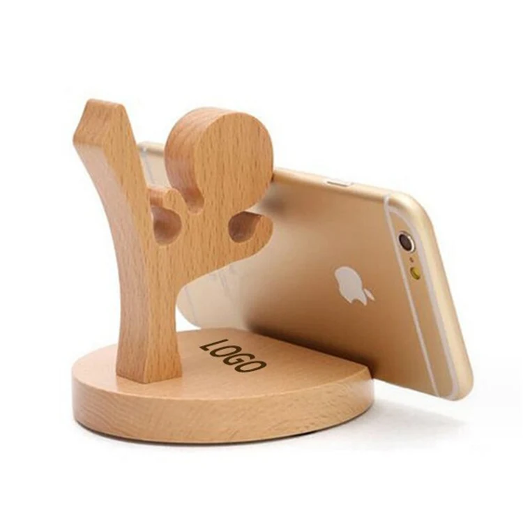 Creative Sustainable Wooden Phone Stand 1