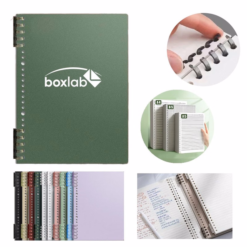 10 Color Plastic Cover Lined Journals for Writing 120 Sheets Wide Ruled Notebook