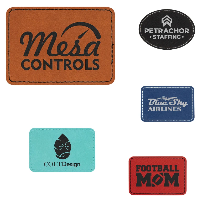 4" Faux Leather Patch 1