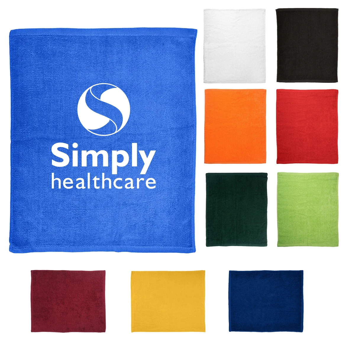 Hemmed Cotton Rally Towel (15" x 18") 1