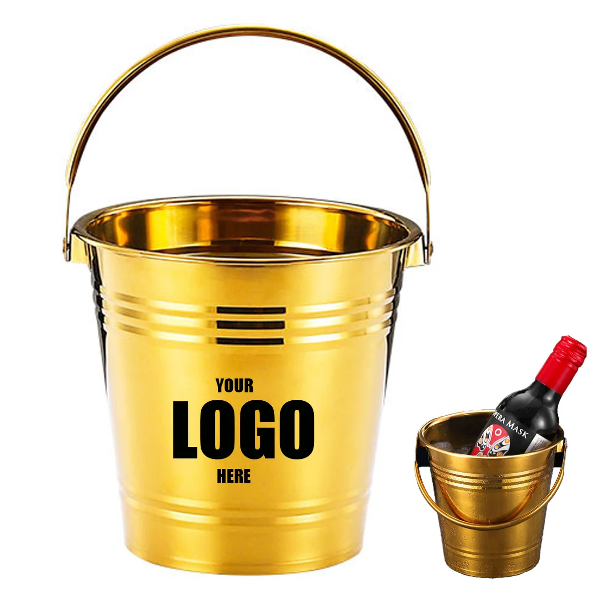 2L Gold Ice Bucket 1