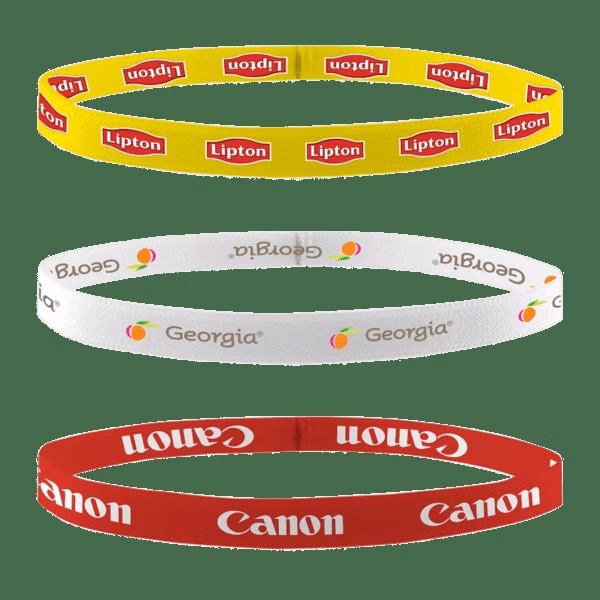 1/2" Dye Sublimated Stretchy Elastic Headband