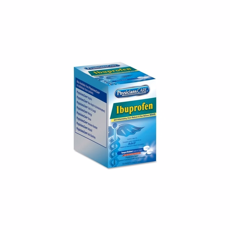 Ibuprofen Dispensers - 2 Tablets 125 Count