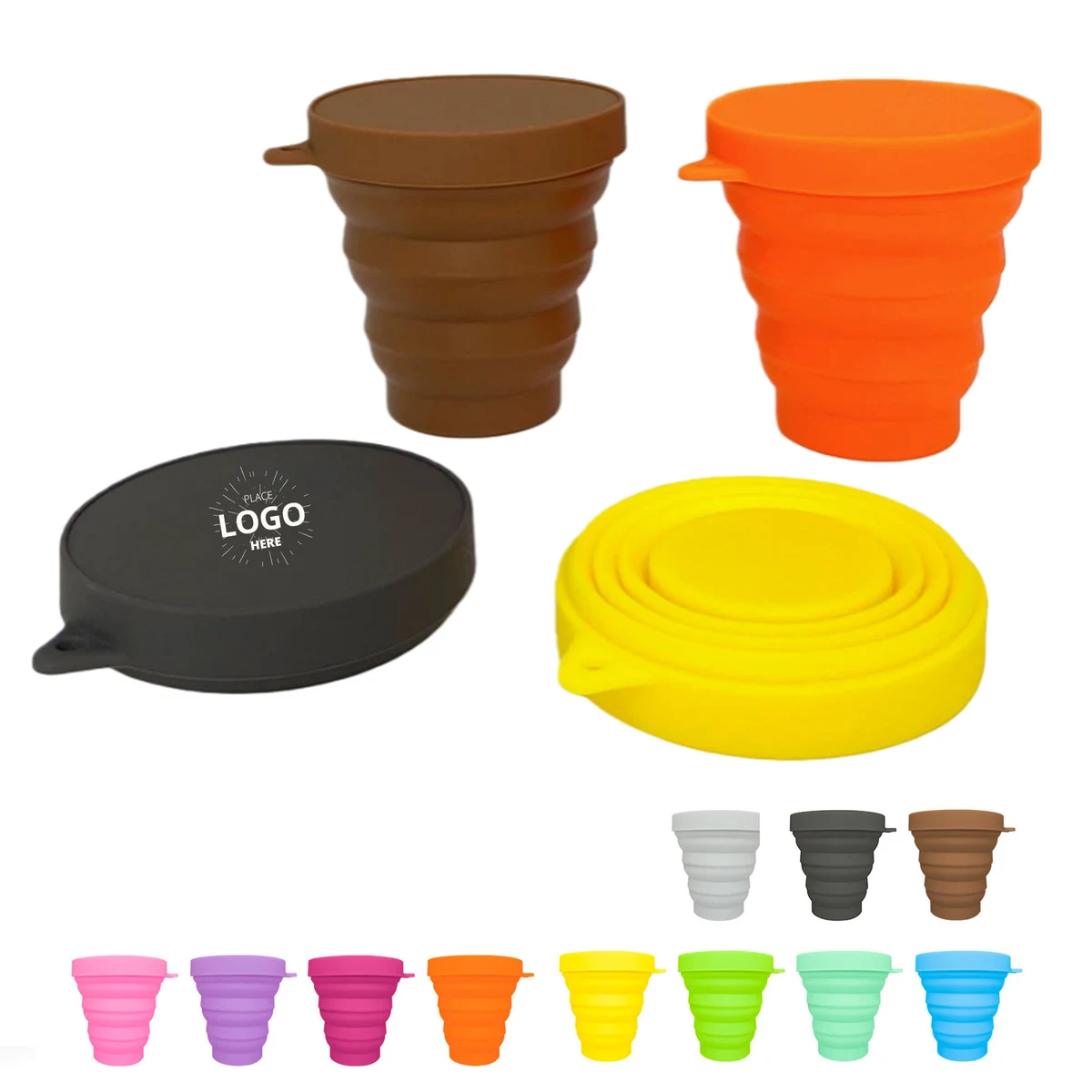 Portable Outdoor Camping Foldable Silicone Water Cup 1