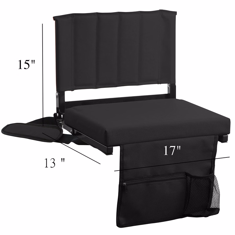 Oxford Foldable Stadium Seat with Back Support