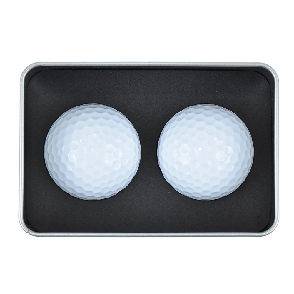 TiTUS® 2 Golf Ball Gift Set in Silver Window Box 1