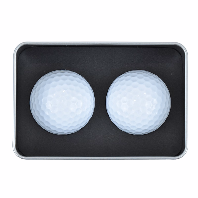 TiTUS® 2 Golf Ball Gift Set in Silver Window Box