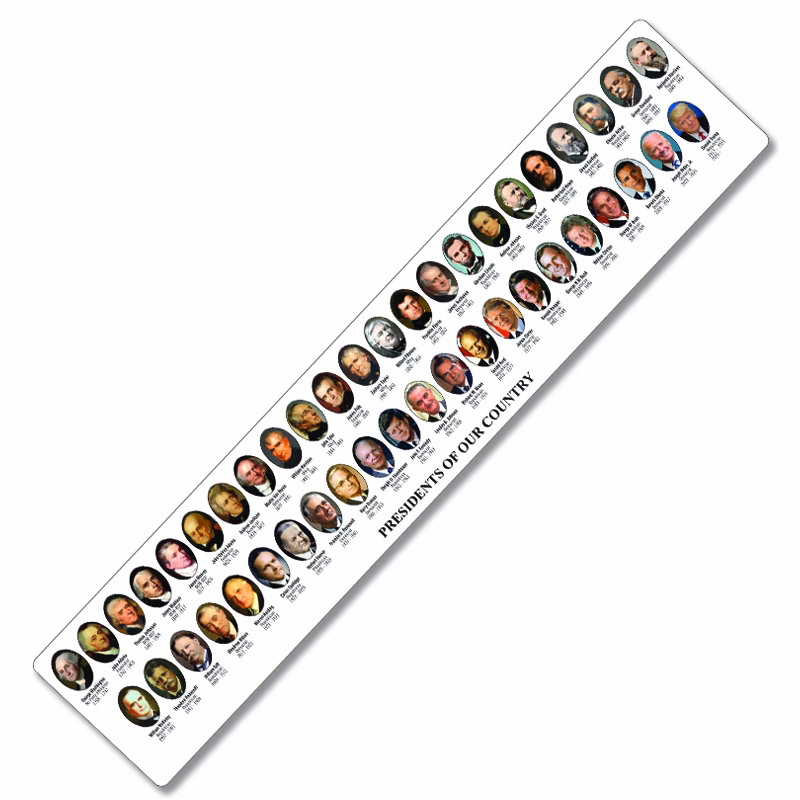 Ruler, 12" Presidents Wide