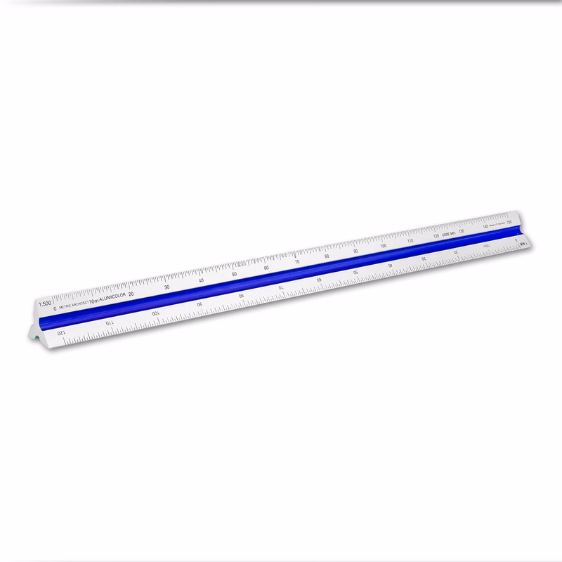 30cm Color-Coded Metric Architect Triangular Solid Scale