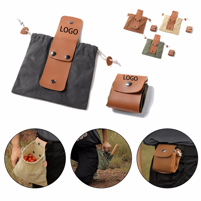 MOQ:50pcs Waxed Canvas Waist Bag