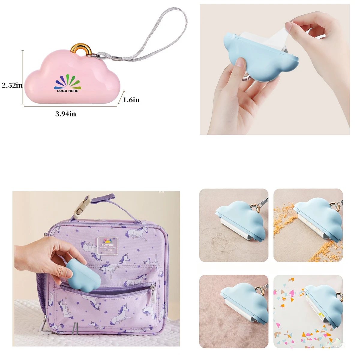 Cloud Shaped Peel-Off Lint Remover 1