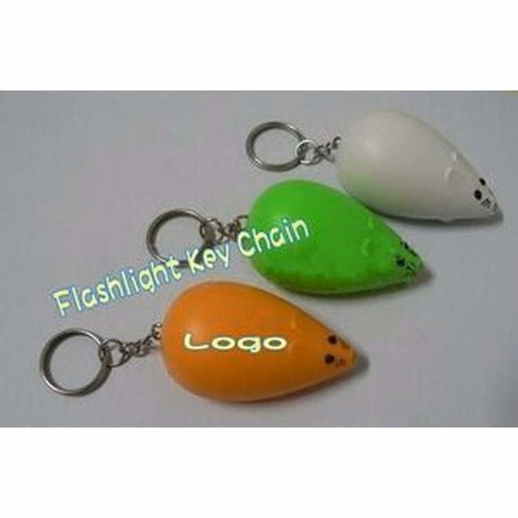 Mouse Key Chain W/ LED Light