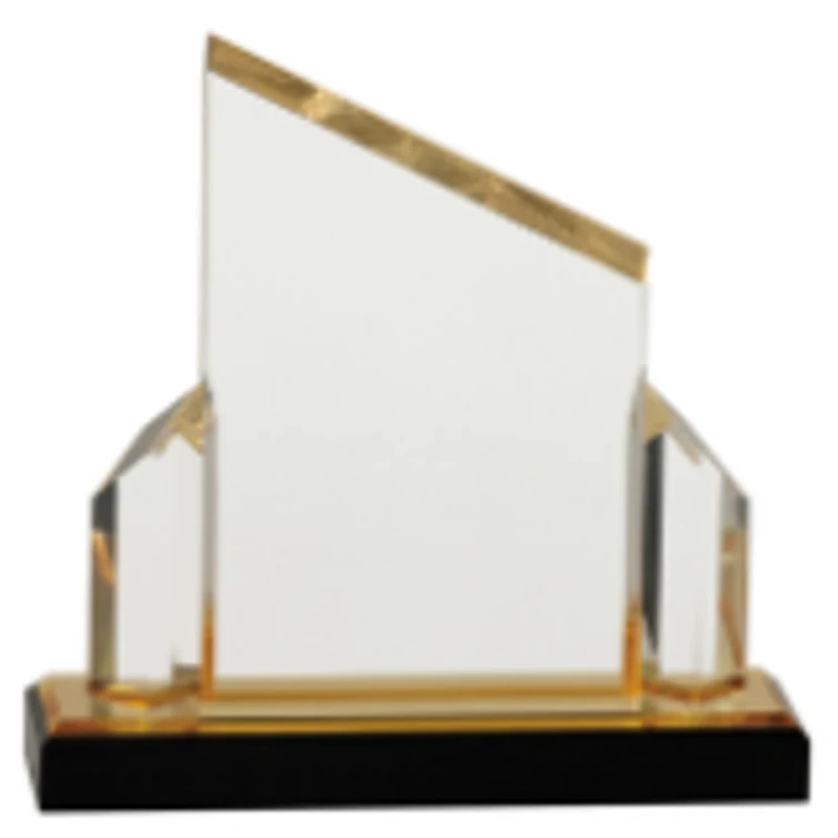 7x7" Gold Beveled Post Impress Acrylic Award 1