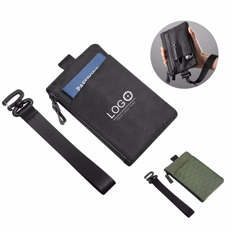 Anti-theft Nylon Card Wallet with Strap