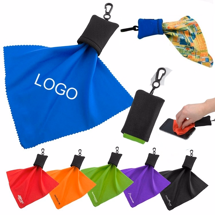 Portable Tech Cleaning Cloth Pouch