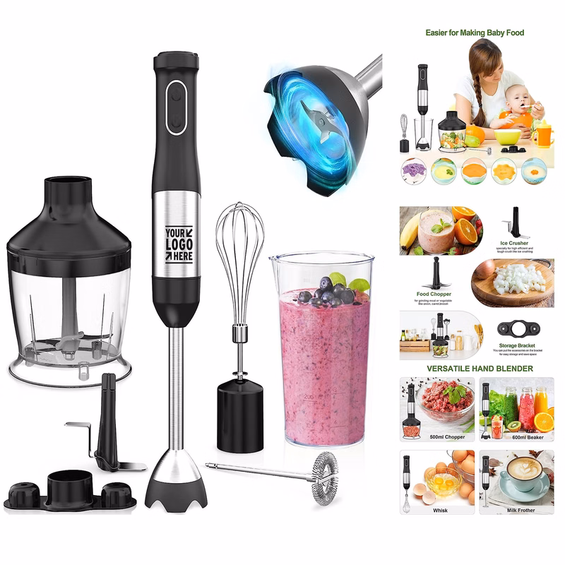 20-Speed 7 in 1 Immersion 800W Scratch Resistant Hand Blender