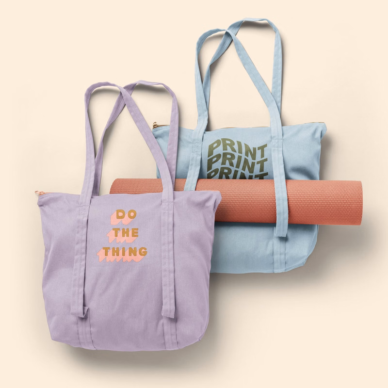 TWINKLES EVEN MORE YOGA TOTE - COLORED CANVAS