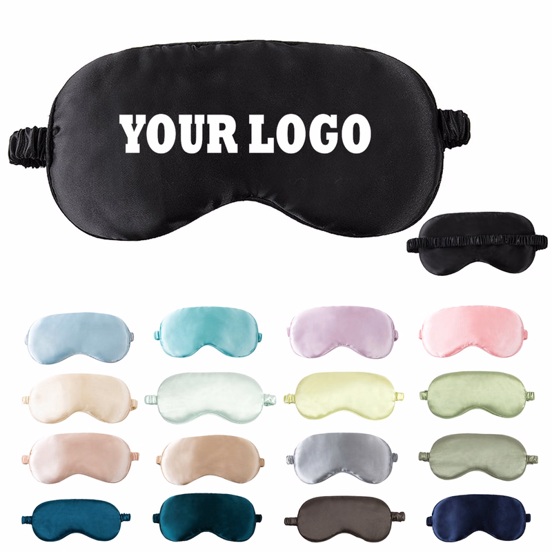 Silky Fabric Sleep Mask With Elastic Band